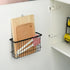Toplife Wall Door Adhesive Kitchen Wrap Organizer Rack, No Drilling, Black...