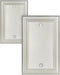 2-Pack Blank Wall Plate, Durable Metal No Device Outlet Cover, Satin Nickel, 3.15''*4.88'', Midsize...