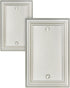 2-Pack Blank Wall Plate, Durable Metal No Device Outlet Cover, Satin Nickel, 3.15''*4.88'', Midsize...