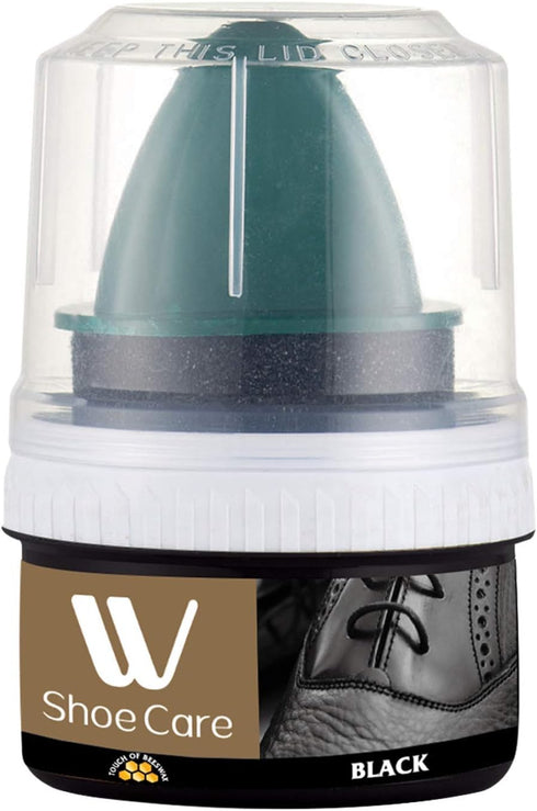 WBM Cleaning Kit, Cleaning Sponge,Instant Shine Sponge With Black Shoe Polish & Cream, Shoe Cleaner, Pack of 4...