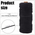 SUNNYCLUE 109 Yards/100m 3mm Black Cotton Strings Beading Cotton Cord Twisted Twine String Thread Findings for Jewelry Making Supplies DIY Bracele...
