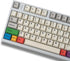 PBT Grey Beige Keycaps Set Cherry Profile 141 Keys Custom Dye-Sub Retro Keyboard Keycaps for 60% 65% 70% 100% Cherry Gateron MX Switches Mechanica...