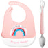 Baby Feeding Supplies Baby Fruit Spoon and Bib BPA Free Baby Food Feeder(Pink)...