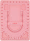 H&W Pink Bead Board with Flock, 9.5 by 12.9-inch, Design Beading Board Tray DIY Craft Tool for Girl and Necklace Beading Jewelry Designer...