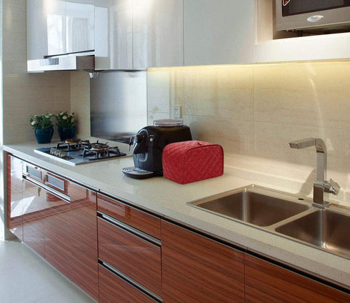 Toaster Appliance Cover Polyester Bread Toaster Cover Bakeware Protector Dust and Fingerprint Protection Four Slices...