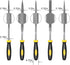 Mini Hand Metal File Set, Total Length 6.3“, 5pcs, Strength Alloy Steel Needle Files, includes Round, Bi Half-Round, Flat, Square, Triangular. Pre...