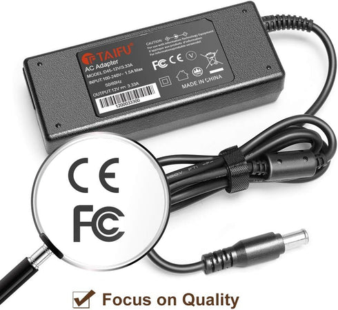 TAIFU 12V AC DC Adapter for LG Flatron 22" 23" LCD Monitor LG Flatron 563LE L1770HN L1780Q L1780U L1780UN 17 "LCD, E2250T E2360VT E2360V-PN E2350V...