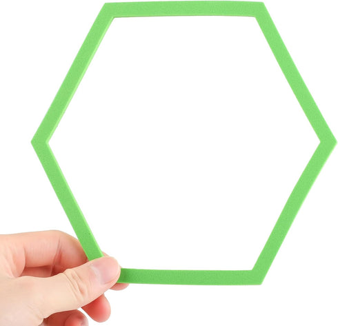 5pcs Aquarium Floating Plant Corral, Foam Fish Feeding Rings Hexagon Fish Tank Food Ring for Keeping Floating Plants in Place (Green)...