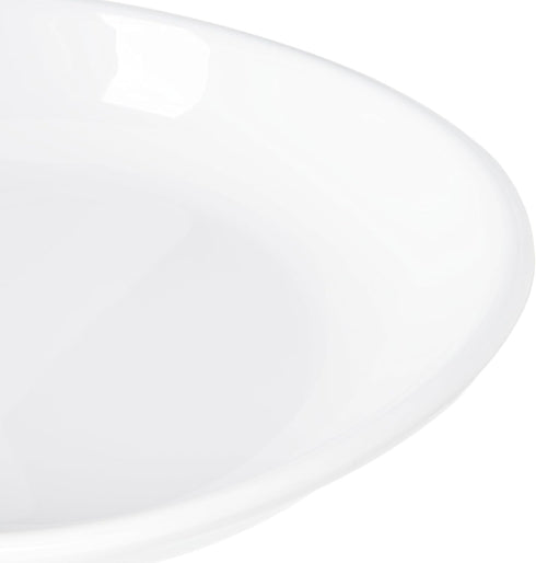 Carlisle FoodService Products Stadia Reusable Plastic Plate Pasta Plate for Home and Restaurant, Melamine, 9.5 Inches, White...