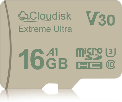 Micro SD Card 16GB U3 90MB/S V30 Extreme Ultra C10 A1 MicroSDHC UHS-I for Camera, DVR, Tablet PC and Cell Phone (16GB)...