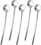 HANSGO 5PCS Stirring Spoons, Silver Tea Spoons 6.7" Long Handle Coffee Spoons Stainless Steel Coffee Stirrers for Cocktail Stirring Iced Tea Coffe...