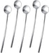 HANSGO 5PCS Stirring Spoons, Silver Tea Spoons 6.7" Long Handle Coffee Spoons Stainless Steel Coffee Stirrers for Cocktail Stirring Iced Tea Coffe...