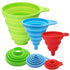 Kitchen Funnel Set of 3, Large Medium and Small, Kitchen Gadgets Accessories Food Grade Silicone Collapsible Funnels for Kitchen Use Filling Bottl...