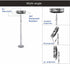 Projector Mount Bracket Wall Ceiling Mounting Hanger Holder with 23-40cm Extention for Mini Projector Camera......