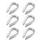 1/4" Wire Rope Thimbles 6Pcs, M5 Stainless Steel Thimble for Diameter Cable Rigging...