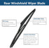 Rear Windshield Wipers Blade Arm Set for Scion XB 2008-2015,Toyota Yaris 2007-2014 Back Glass Wiper Arm Blade Replacements All Seasons Fit, Replac...
