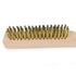 MAXMAN Brass Brush, Heavy Duty Brass Wire Brush Set 2Pcs, Metal Brush, Wire Brushes for Cleaning Rust with 10"Curved Beechwood Handle...