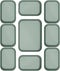 Famhap 9 PCS Plastic Drawer Organizer Set, Desk Drawer Divider Organizer Trays, Vanity Storage Bins for Makeup, Jewelry, Utensils, Gadgets for Kit...