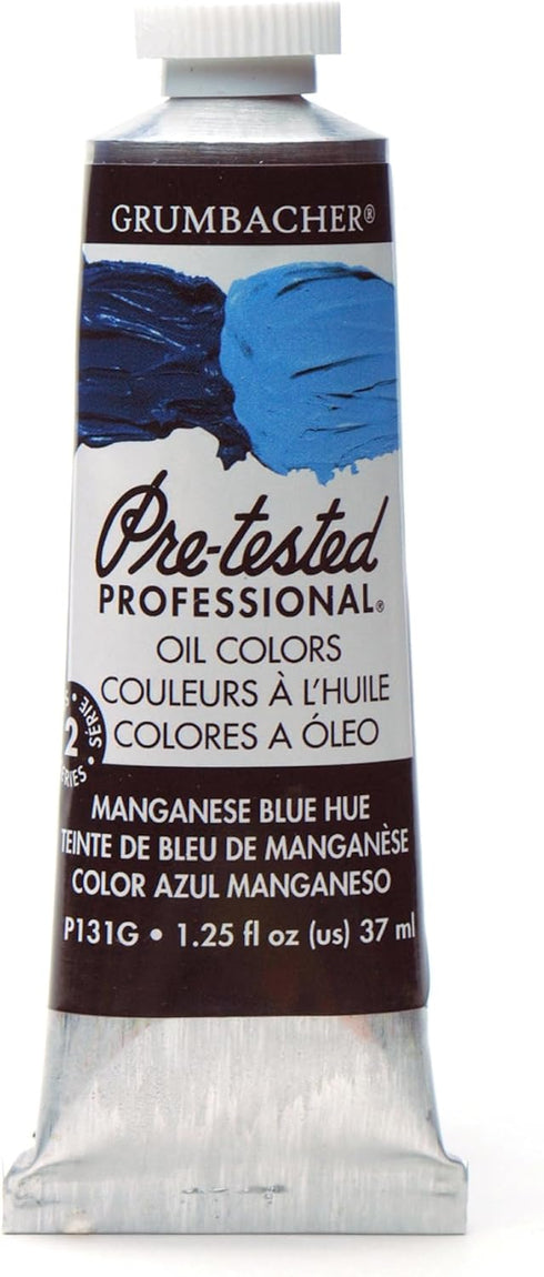Grumbacher Pre-Tested Oil Paint, 37ml/1.25 oz., Manganese Blue (P131G)...