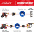 YAMATIC Pressure Washer Adapter, M22-14mm Female Thread to 1/4 Inch Female NPT Fitting, Power Washer Connector, 5000 PSI...