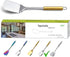Berglander Spatula, Stainless Steel Gold Handle Solid Turner, Golden Handle Kitchen Spatulas Titanium Plating, Cooking Spatula, Spatula For Cookin...