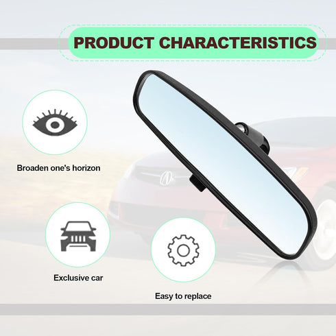 Interior Rear View Mirror Compatible with Honda 1998-2013 Accord, 2006-2011 Civic, 2000-2004 Odyssey, 2002-2008 Pilot Insight CR-Z, 2006-2011 CSX,...