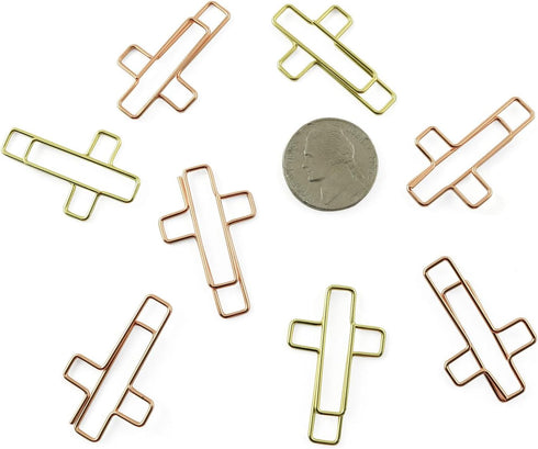 100PCS Office Paperclips Paper Clips Metal Journaling Paper Clamps Office Paperclips for Paper Document Note Sorting and Organizing...