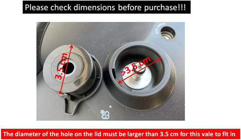 "Release Valve (Pressure Release Valve) Works With Selected (Not all) 4 and 8 Quart Crock-Pot Express Crock Multicookers. Will Not Fit 6 & 10 Qt M...