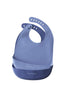 Silicone Baby Bibs | Set of 2 Light Weight Soft Easy to Clean Waterproof Adjustable Fit Baby Bibs (Navy/Powder Blue)...