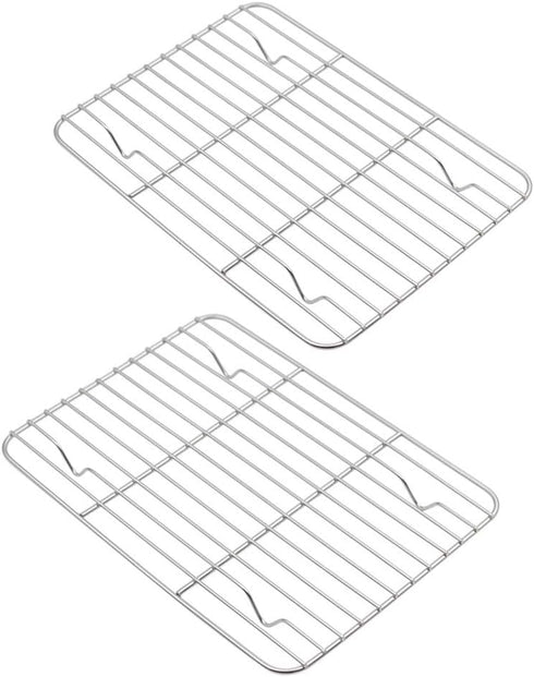 Aspire Cooling Rack 2 Pack - 9" x 7", Stainless Steel Baking Racks for Cooking Baking Roasting Grilling...