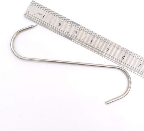 7 Inch Meat Hooks S-Hook Stainless Steel Meat Processing Butcher Hook Pot Hooks...