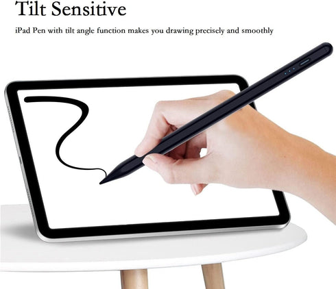 Stylus Pen for iPad with Palm Rejection,5 Extra Tips,Tilt Sensitive iPad Pencil Compatible (2018-2023) Apple iPad 10th/9th/8th/7th/6th,iPad Pro 11...