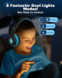 seenda Kids Bluetooth Headphones Boys, Kids Wireless Headphones Over Ear Headset with 85dB/94dB Volume Limited, 45H Playtime, 3 Lighting Modes, Bu...