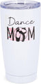 Dicksons SSTUMW-86 Ballet Pink 20 ounce Stainless Steel Travel Tumbler Mug with Lid Mug with Lid, Dance Mom...