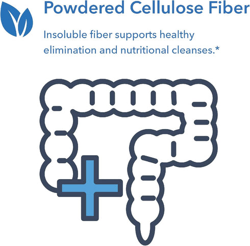 Allergy Research Group Cellulose Powder - Microcrystalline Cellulose Powder, 2000mg Insoluble Fiber Supplement, Powdered Cellulose, Non-Fermentabl...