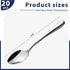 HANSGO 20PCS Stainless Steel Teaspoons, 5.8 Inch Dinner Spoons Dessert Spoons for Home Restaurant Kitchen...