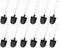 Mini Shovel Shape Spoons,Disposable Plastic Dessert Spoon (60 Pcs), Black,white...
