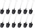 Mini Shovel Shape Spoons,Disposable Plastic Dessert Spoon (60 Pcs), Black,white...