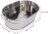 DOITOOL Galvanized Tub Galvanized Metal Tub, Beverage Tub for Parties, Galvanized Drink Tub Ice Bucket Oval Storage Bucket Ice Tub, 8.84x6.01x3.14...