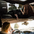 Bling Rearview Mirror Accessories Elastic Plush Car Rear View Mirror Cover for Women Bling Car Accessories Universal Fit Black...