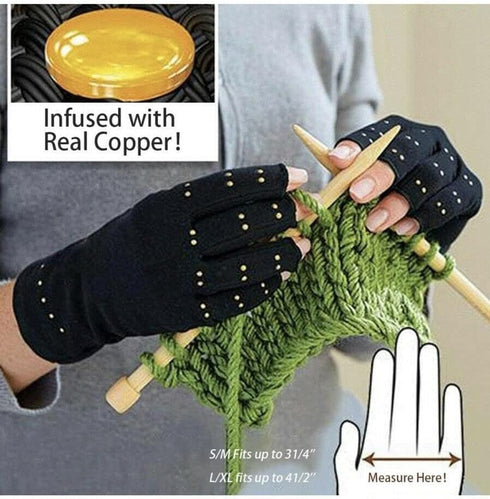 Copper Care Copper Infused Compression Gloves Large, XLarge, XXLarge (One Pair)...
