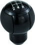 5 Speed Stick Shifter Knob Light PU Leather Gear Handle Car Ball Transmission Lever Head for Most Manual Automotive Vehicle (Black)...