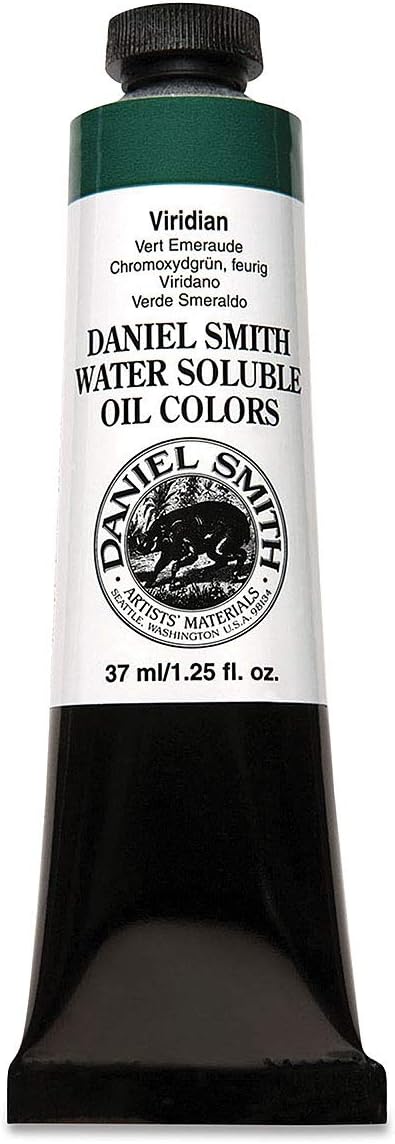 Daniel Smith Water Soluble Oil Color Paint, 37ml Tube, Viridian, 284390018...
