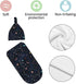 Space Galaxy Constellation Swaddle with Beanie Set, Soft and Stretchy Space Baby Stuff Blanket Swaddle Sleep Sack for Newborn Boy and Girl...