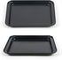 Small Baking Sheet 2 Pack, Shinsin 8 Inch Nonstick Baking Pans for Oven w/Rimmed Border, Professional Reusable Baking Trays for Toaster Oven Repla...