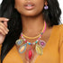 Barode African Statement Choker Necklaces Colorful Chunky Bib Collar Necklace Ethnic Indian Tribal Jewelry Set for Women (A)...