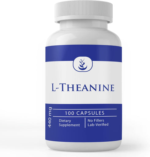 Pure Original Ingredients L-Theanine, (100 Capsules) Always Pure, No Additives or Fillers, Lab Verified...