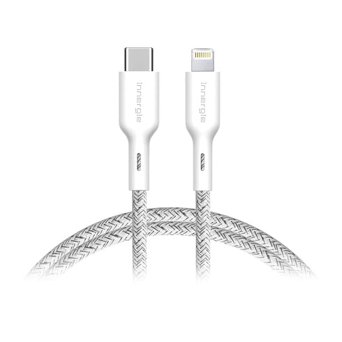 Innergie USB C to Lightning Cable (5.9ft, 1.8m) Apple Mfi Certified - 3A Fast Charging Cable 480Mbps Data Transfer, Design for iPhone/iPad/AirPods...
