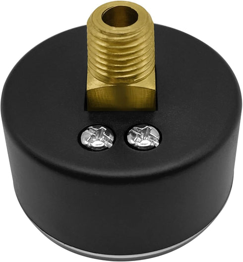 Poolzilla Back Mount Pressure Gauge | ¼” NPT Thread | Measures from 0-30PSI/0-200 KBA...