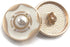 Faux Pearl Irregular Enamel Layer Sewing Shank Buttons 20 Pcs - 18mm, 23/32"...
